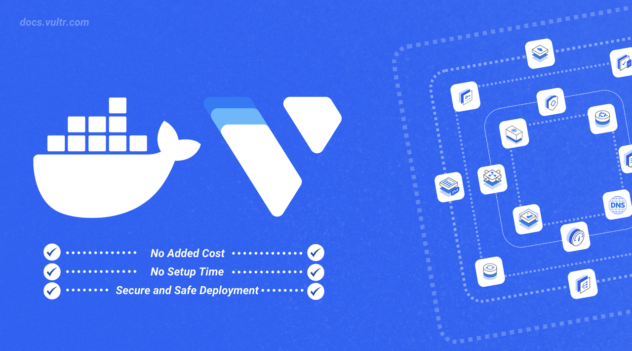 How to Use Vultr's Docker Marketplace Application header image
