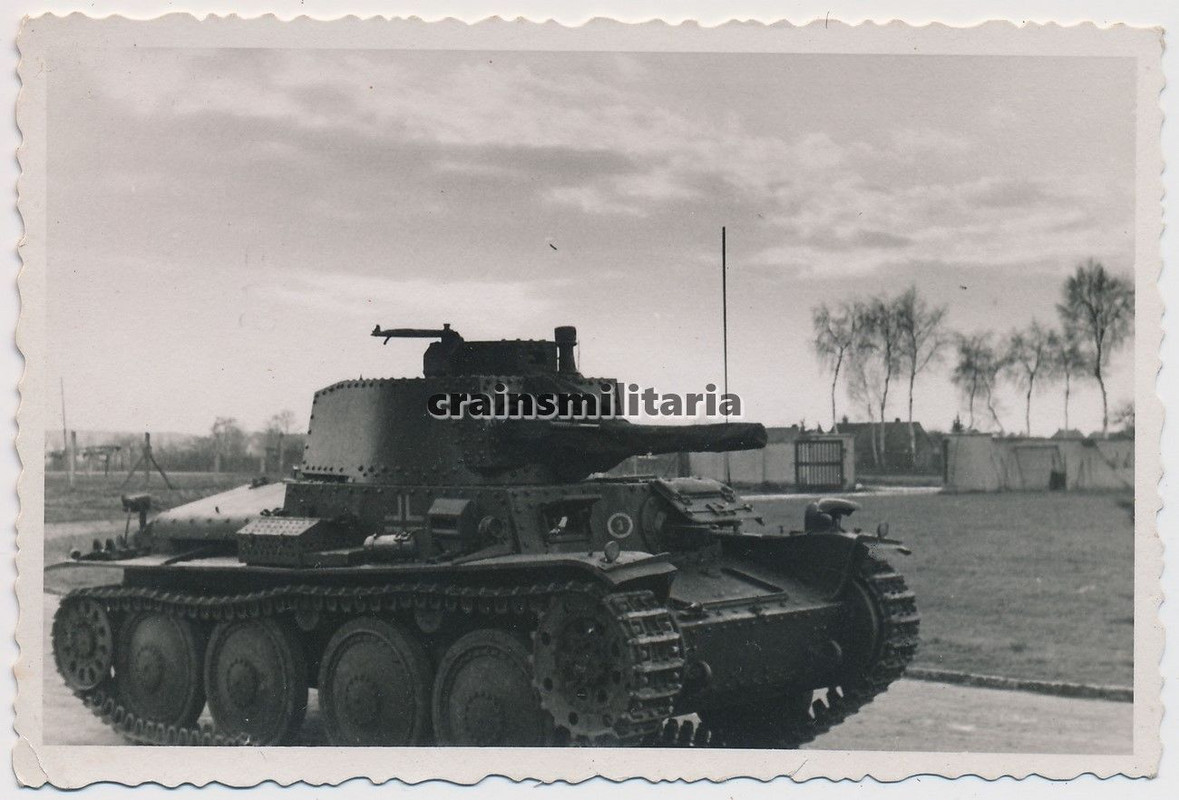 Orig. Foto Panzer 38 (t) Tank m. Kennung