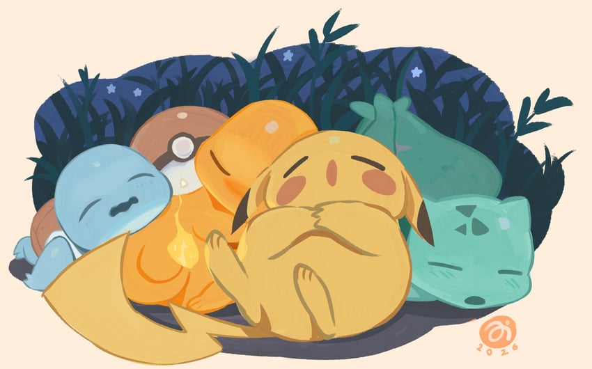 pikachu-bulbasaur-squirtle-and-charmande