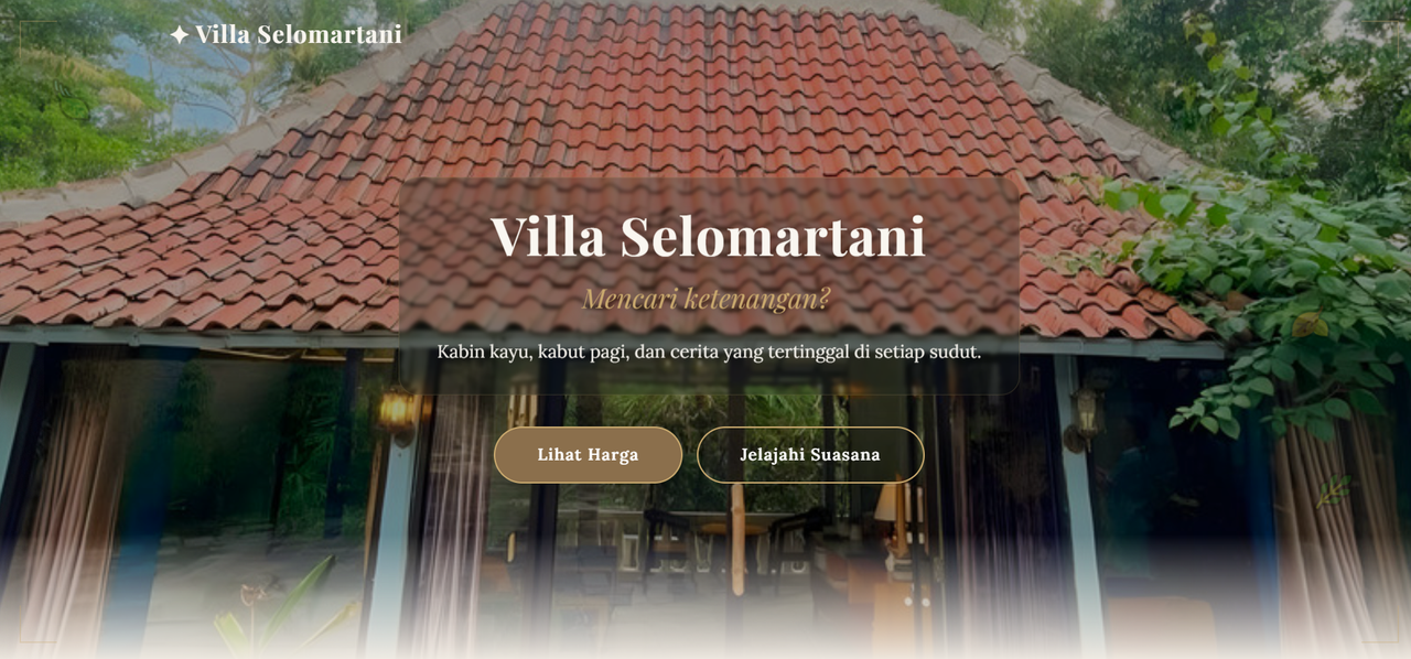 Website Villa Selomartani