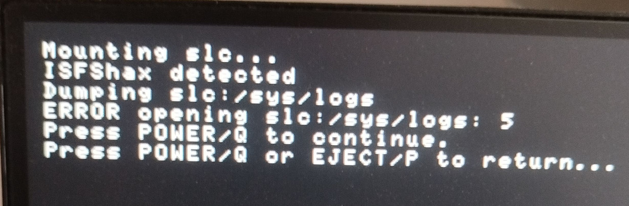 dump sys crash logs