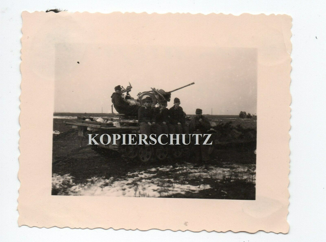 Russland 1943-44 Stellung SDkfz Flak Geschütz Kanone Kämpfer