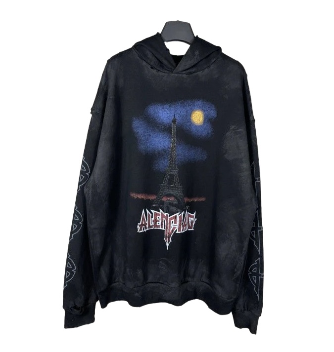 Balenciaga Paris Moon Sudadera de Algodón