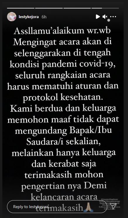 Lesti Kejora minta maaf