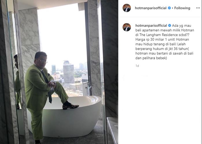 Postingan Hotman Paris
