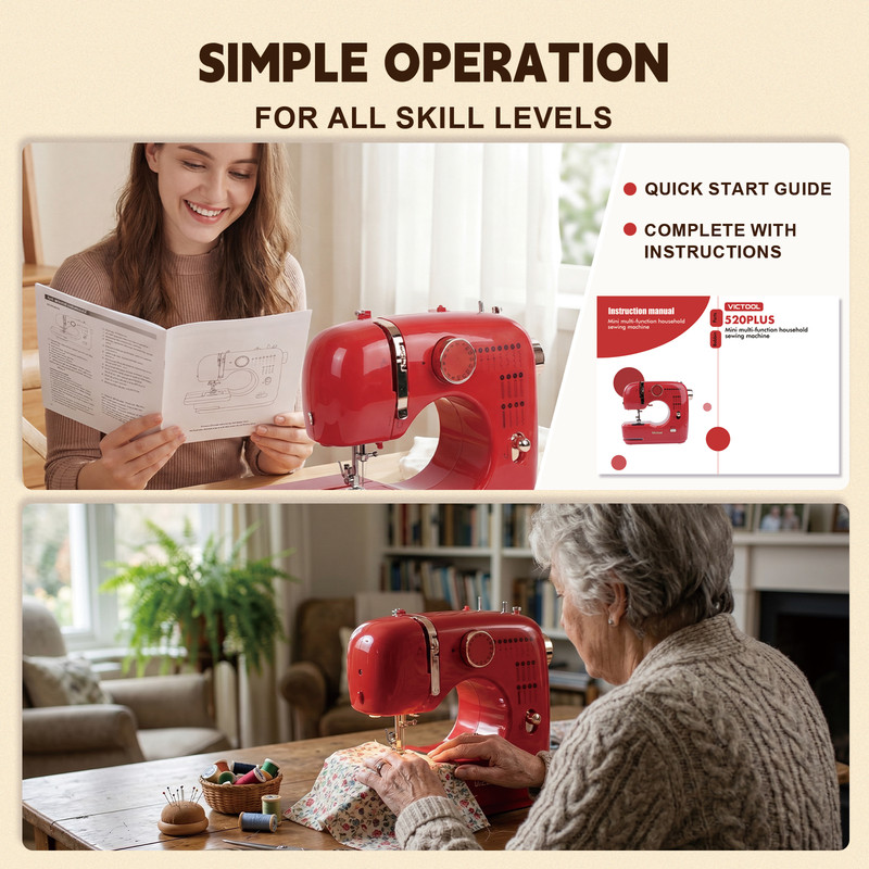 VICTOOL Mini Sewing Machine Overview
