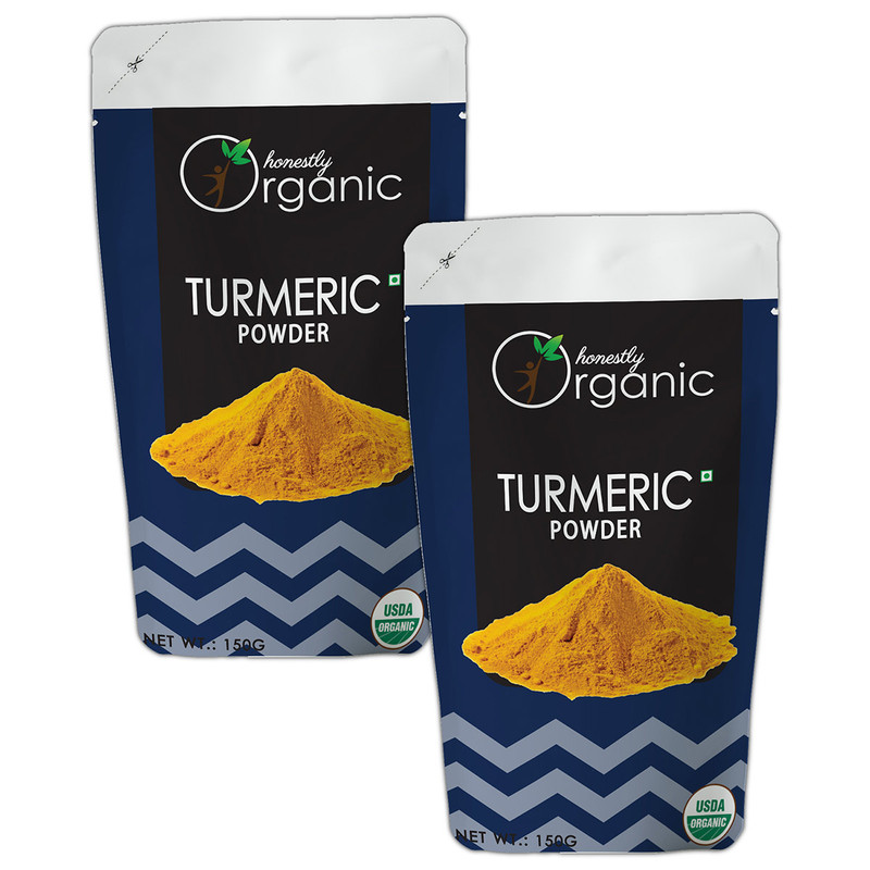 Honestly Organic Turmeric Powder  150g  pack of 2 Sachet of 150 GM