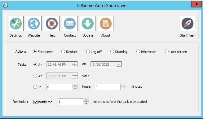 IOGenie Auto Shutdown 1.3