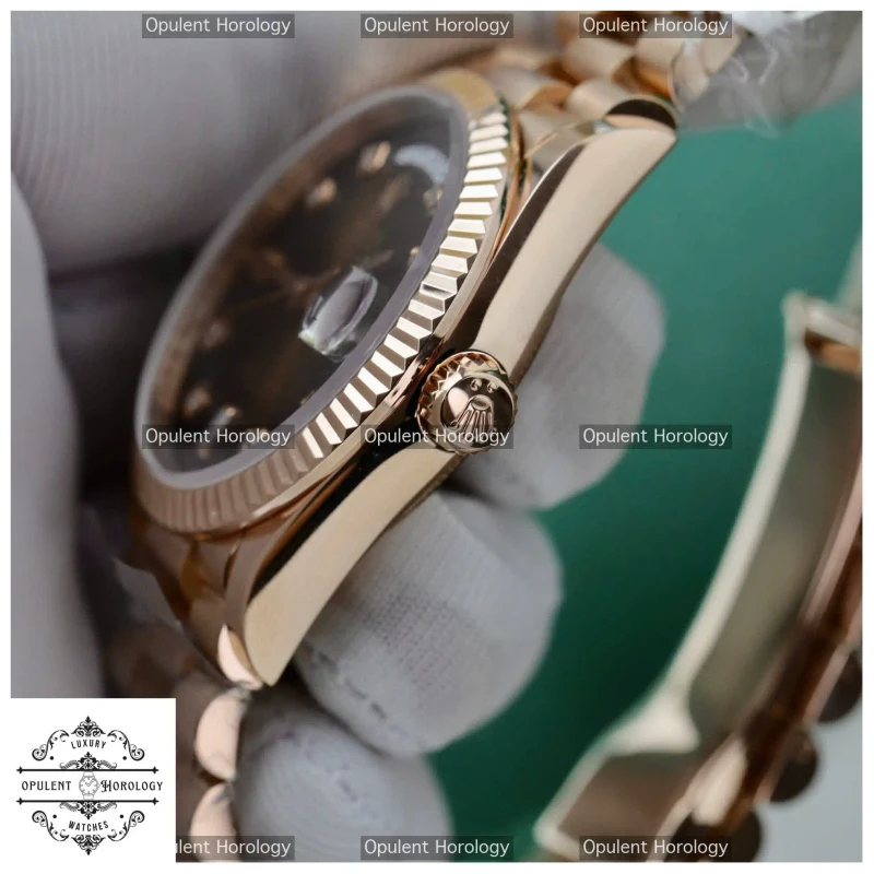 Rolex Day-Date 36mm “Chocolate Dial” - 18K Real Gold-Plated (Premium Replica)