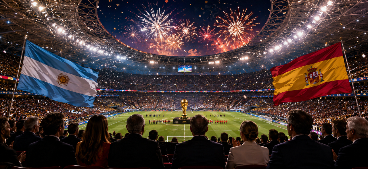 نهائي كأس العالم 2026 بين إسبانيا والأرجنتين.. وترامب و راي والنجوم في مدرجات الحدث الأكبر