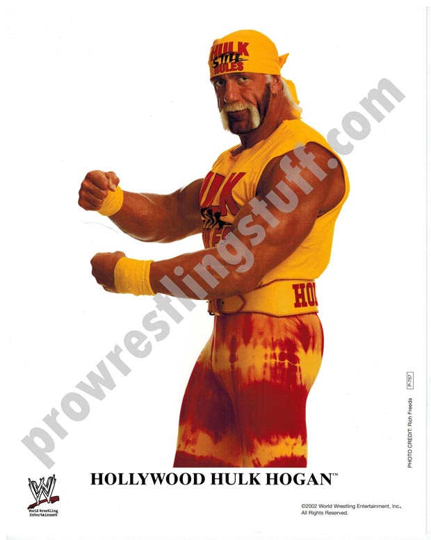 Hollywood Hulk Hogan P-757 WWE 8x10 promo photo