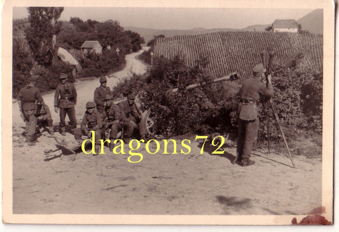 Foto Balkan Soldaten WH Jäger Geschütz-Pak Scherenfernrohr mehr