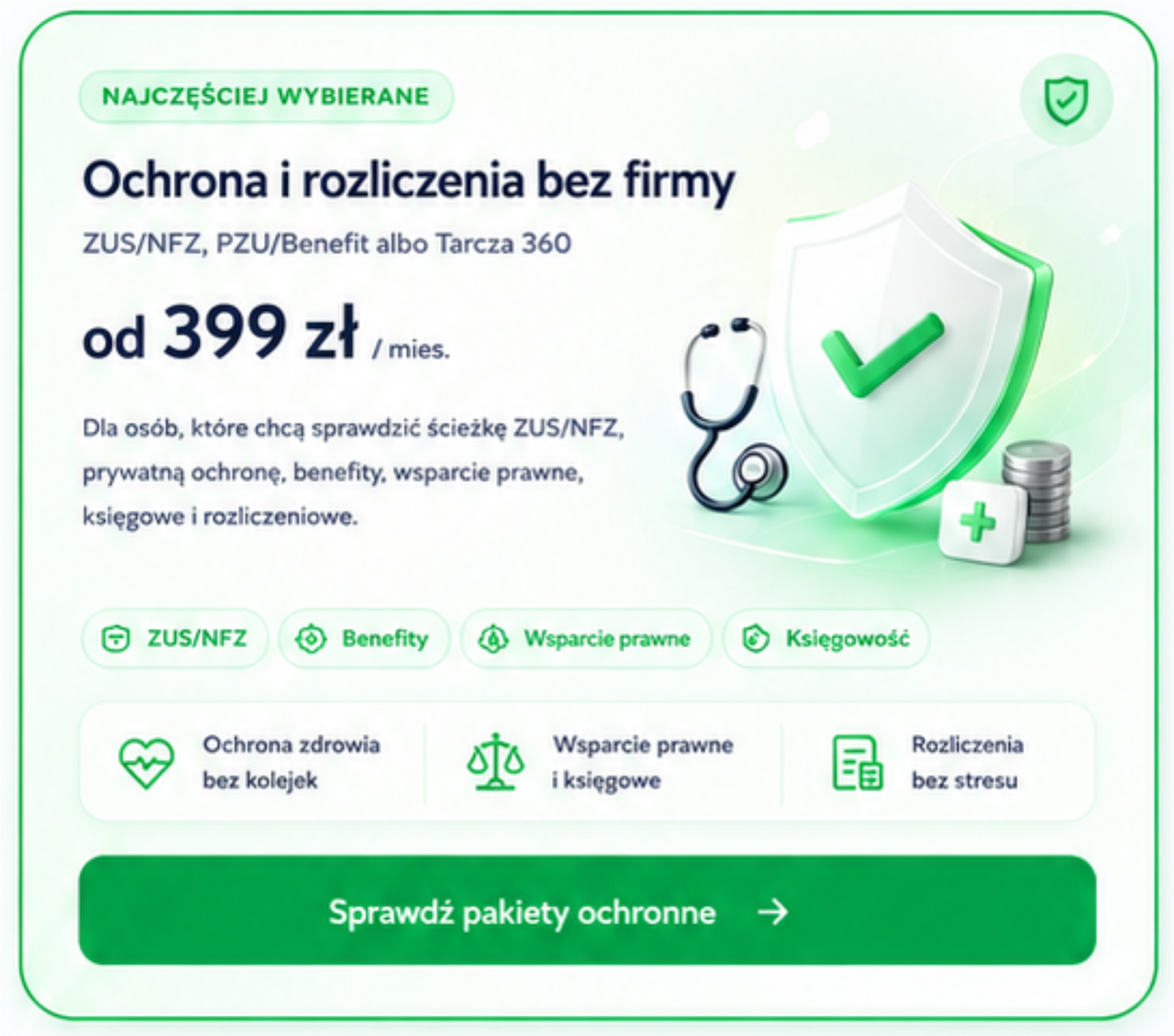 Ochrona i rozliczenia bez firmy