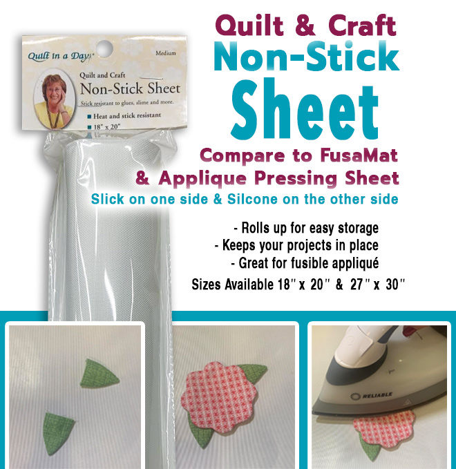 Quilt in a Day 18x20 Quilt & Craft Non-Stick Pressing Sheet - Medium -  735272095712 Quilt in a Day / Quilting Notions