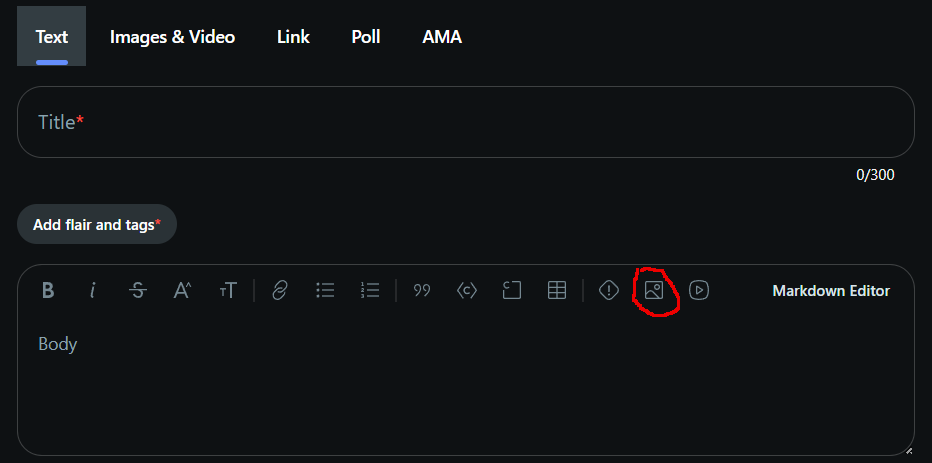 How do you post a picture and text on a reddit post. Mobile Web and ...