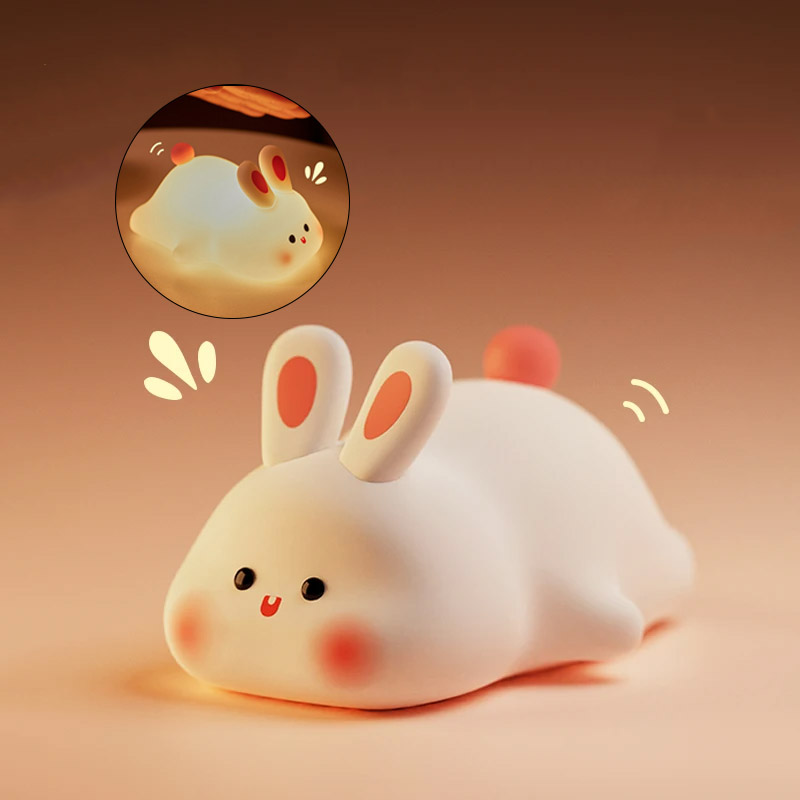 Silicone Rechargeable Rabbit Night Light