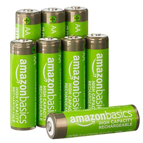 Amazon: 8 baterías recargables de 2400mAh alta capacidad 
