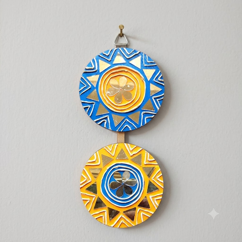 Lippan Art on Round Wall Hanging DIY Kit