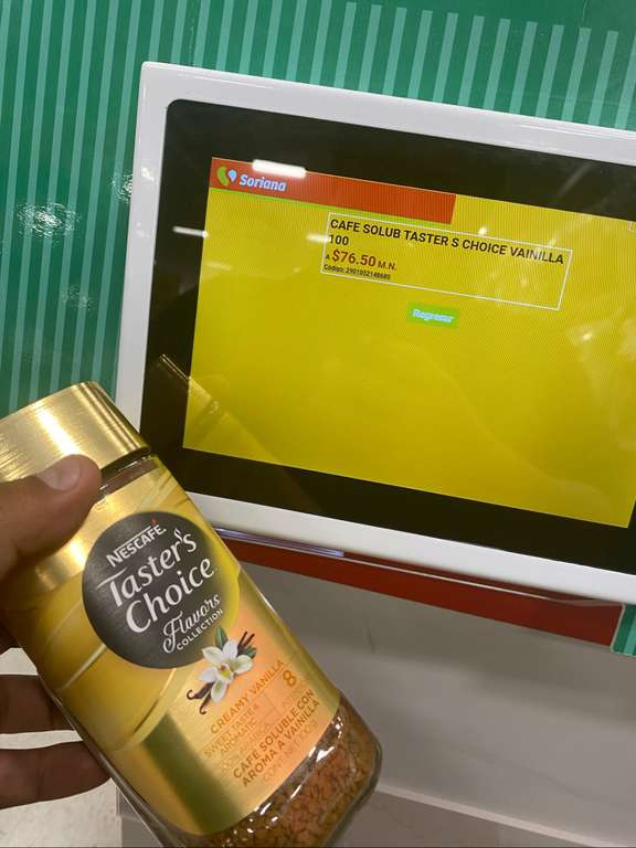 Soriana Nescafé tasters choice creamy vanilla 100 gr