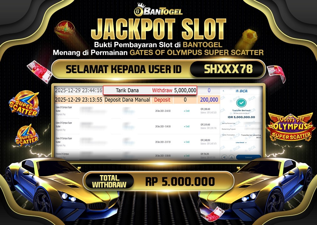 BUKTI JACKPOT LUNAS BANTOGEL