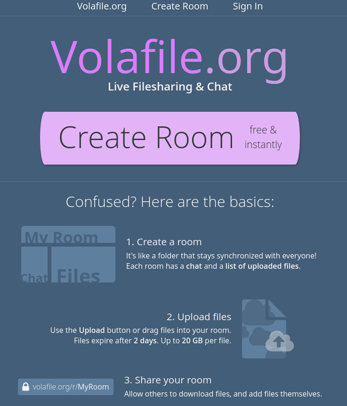 Contenido amateur en Volafile