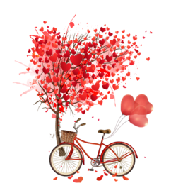 love heart branch-png Free Transparent PNG image in precap