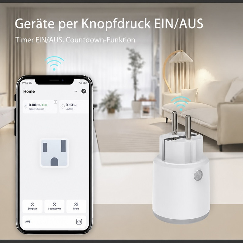 Smart-Steckdose App Steuerung