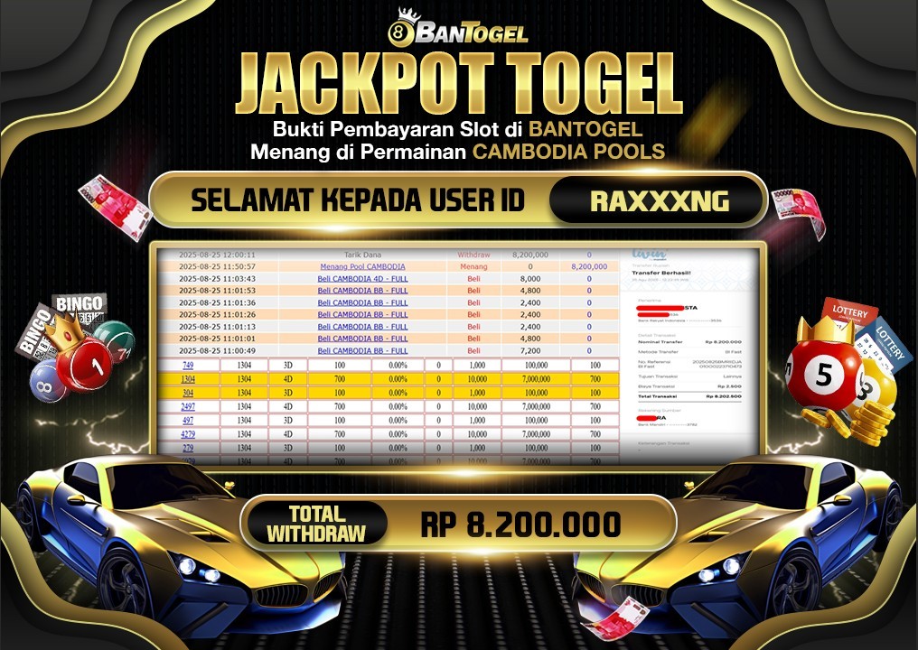BUKTI JACKPOT LUNAS BANTOGEL 