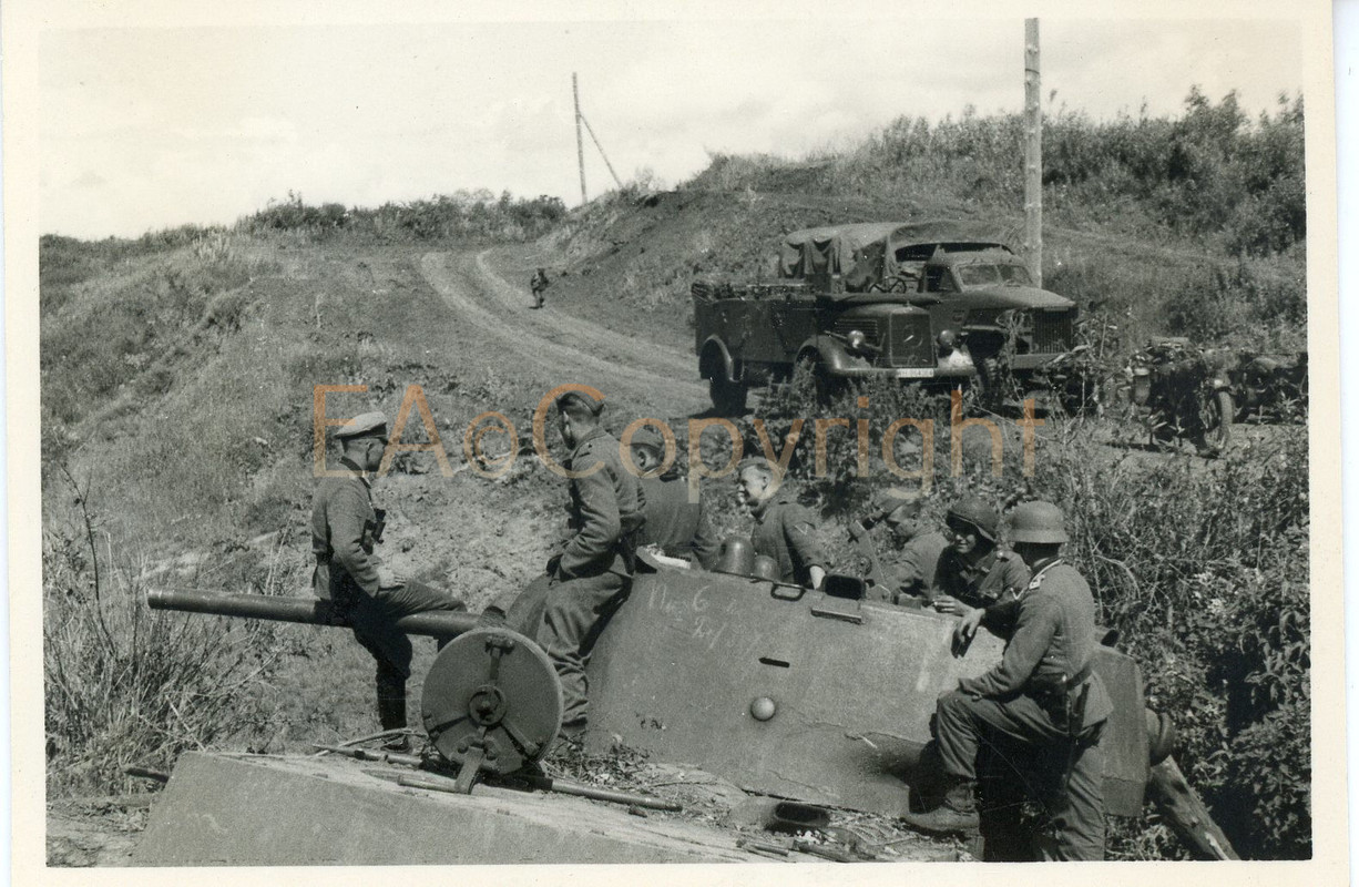 Panzer Tank Kämpfe Russland Foto