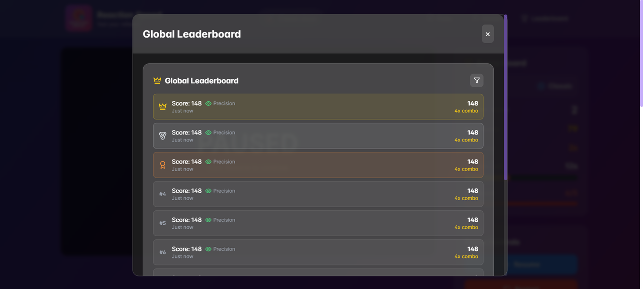 Score Dashboard