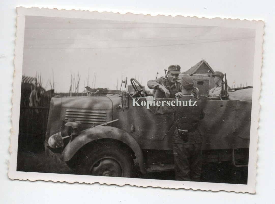 Russland Malaryta 1944 SDkfz PKW Kübel MG Soldat Ausrüstung
