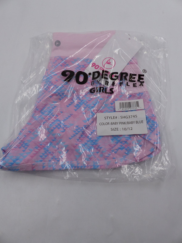 90 DEGREE BY REFLEX PINK/BLUE ATHLETIC SHORTS WMS 4 SHG3745