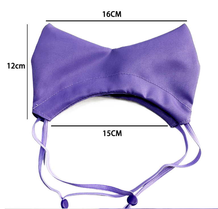 Pink Professional 2-Piece Adjustable Waterproof Pet Shower Cap | Ear Protection for Cats and Dogs | Bathing and Swimming Accessory