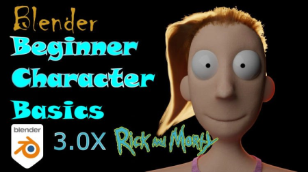 Blender Beginner Character Basics  Stylized Characters with Realistic Hair