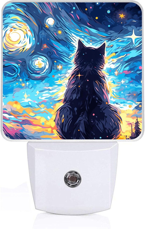 Square Plug In LED Night Light with Dusk to Dawn Sensor