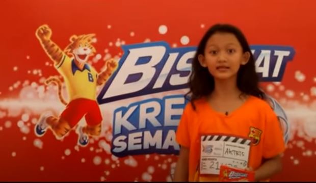 Salsa saat ikut audisi Biskuat