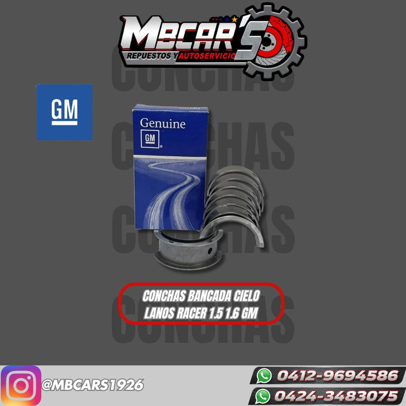 CONCHAS BANCADA DAEWOO CIELO / LANOS / RACER 1.5 1.6 