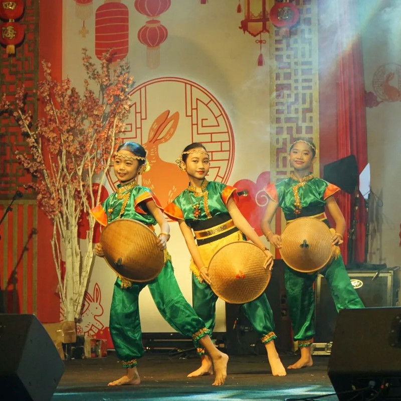Penampilan budaya tarian di acara Pekan Budaya Tionghoa Yogyakarta 2023 yang diadakan untuk memperingati momen Cap Go Meh.