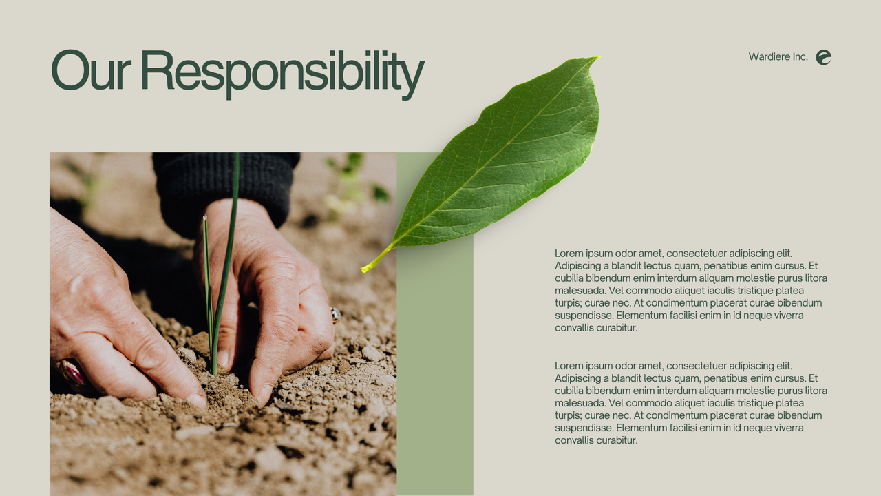 Green and Grey Simple Nature Presentation