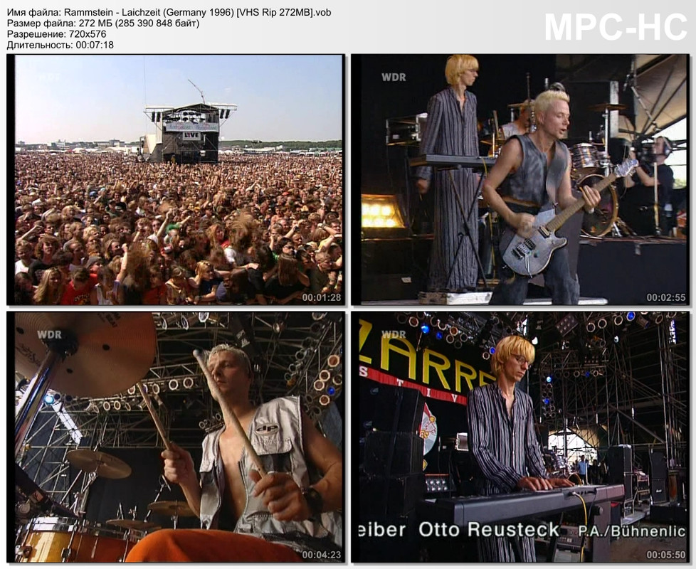 Rammstein - Laichzeit (Germany 1996) [VHS Rip 272MB]
