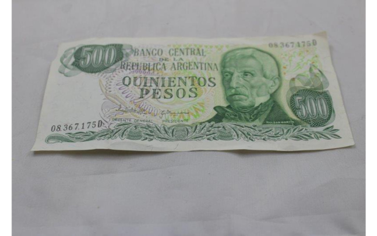 Quinientos Pesos 500 Banco Central de la Republica Argentina 1 Bank ...