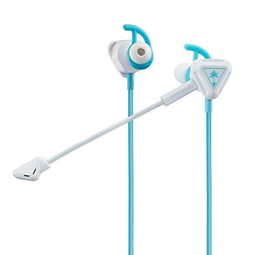 Amazon: Turtle Beach Battle Buds In-Ear Gaming Headset, Nintendo Switch, Xbox One, PS4, Pro, & PC - White/Teal - Nintendo Switch 