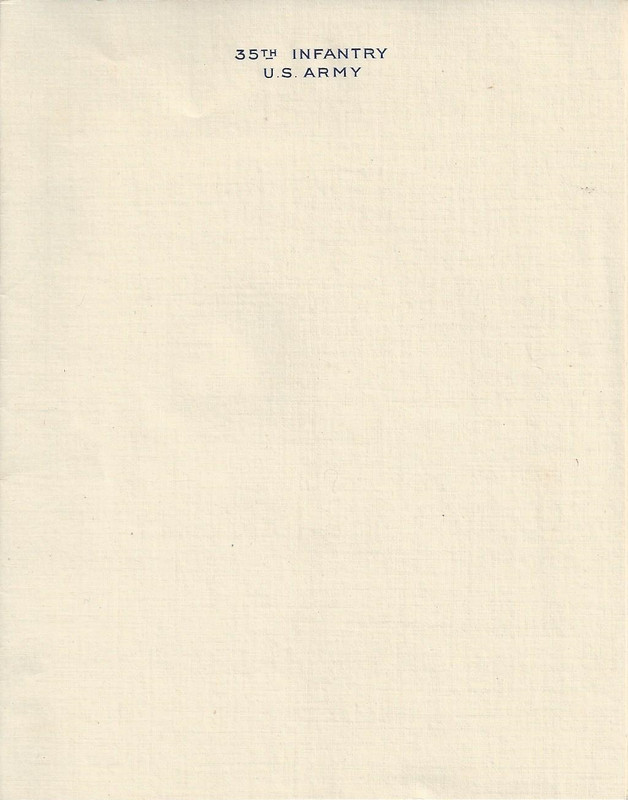 Folio ( 35ª Infanteria - US Army ) - 01a