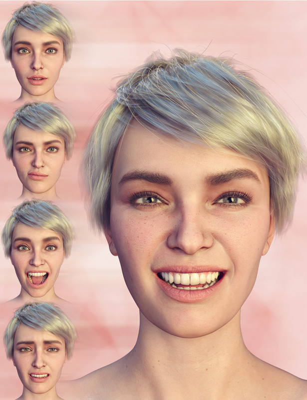 PTF Loves Me - Loves Me Not Expressions for Genesis 8.1 Female 