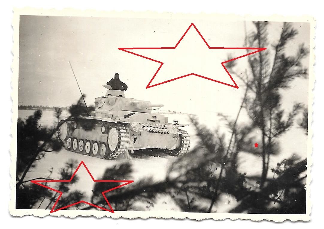 Foto 1942 Rußland Winter Panzerkampfwagen III in