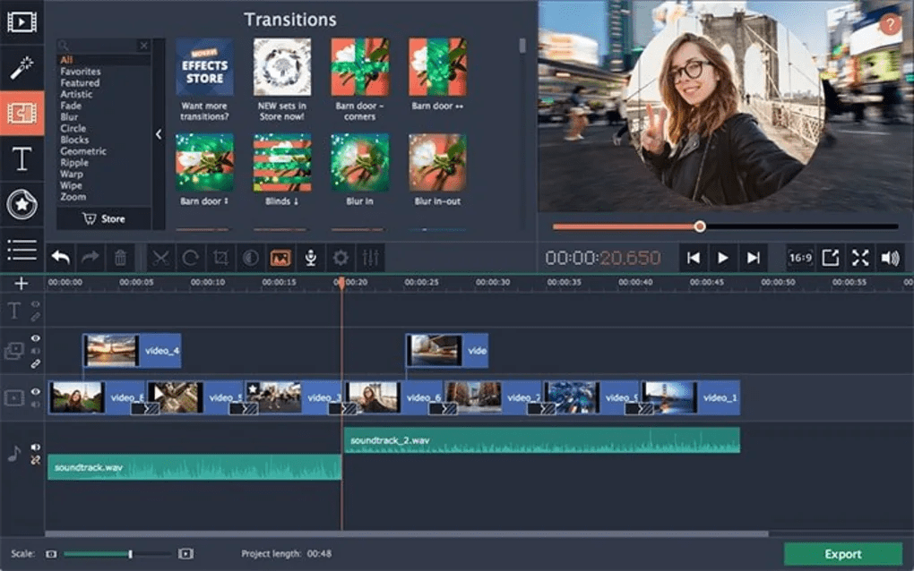 Movavi Video Editor Plus 22.3 Multilingual Portable MVEP223-MP