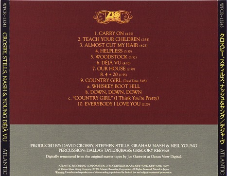 Crosby, Stills, Nash & Young - Deja Vu (1970) [Japan SHM-CD Reissue 2008] Lossless+MP3