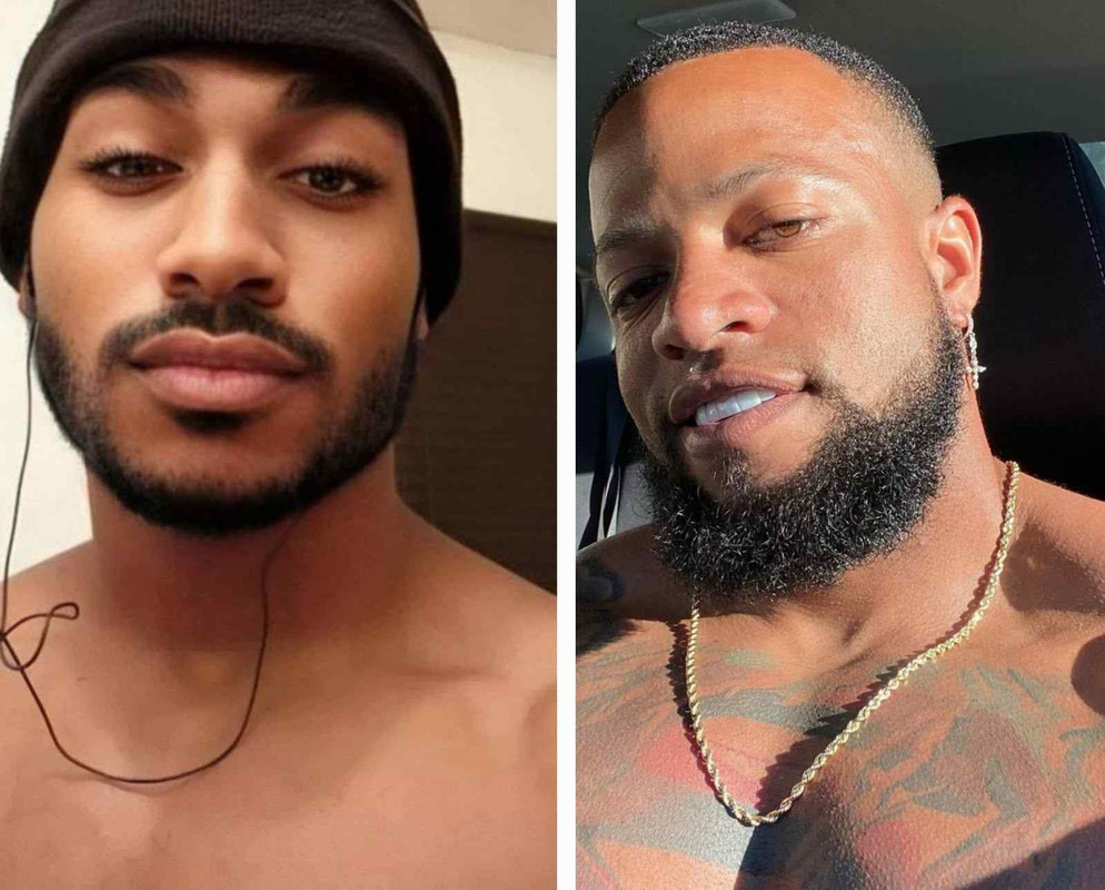 fit muscular handsome black masculine men