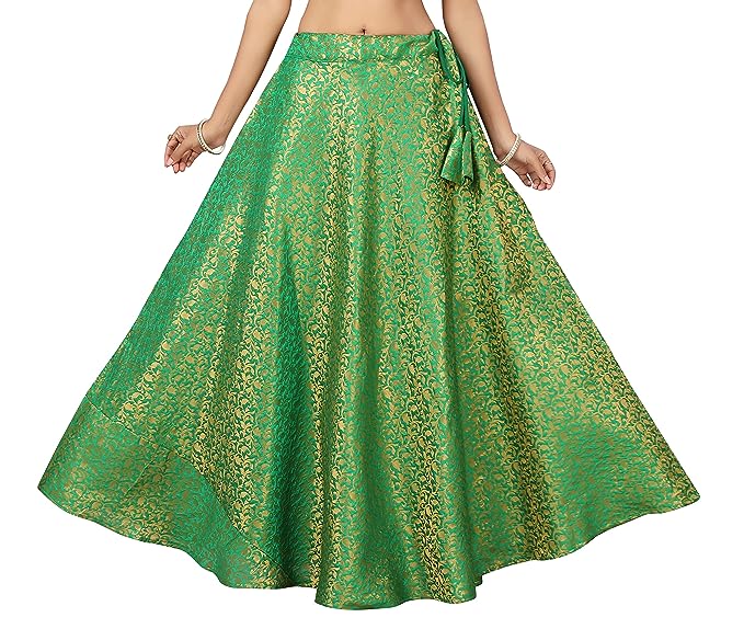 Women's Maxi Skirt Flared Bollywood Lehenga Choli Belly Dancing Skirts Partywear - Picture 24 of 47
