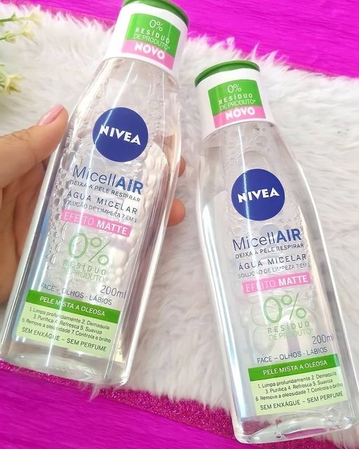 Água Micelar NIVEA MicellAIR Solução de Limpeza 7 em 1 Efeito Matte 200ml